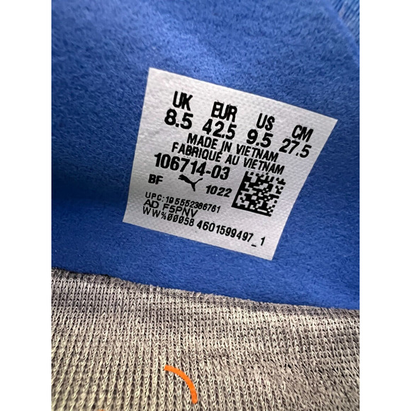 Puma Avant Pro ArmoYarns Leather Rugby Cleats Blue 106714-03 Men’s Size 9.5🛒 - Picture 3 of 12